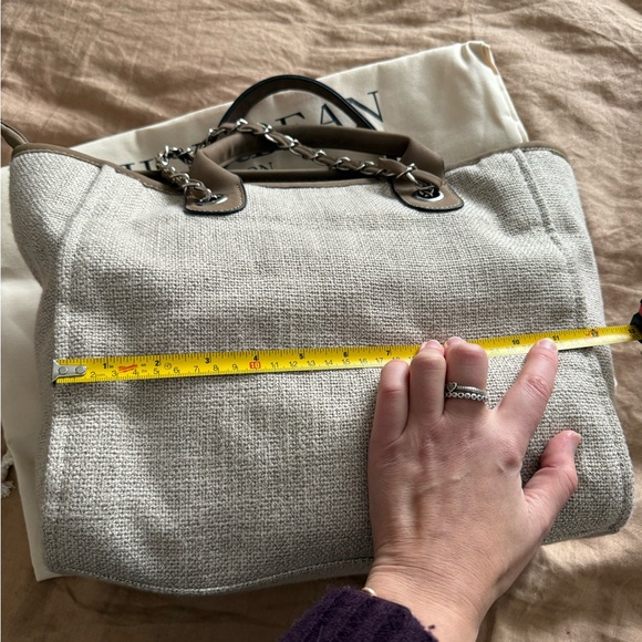 Lily & Bean canvas Tote Bag with Chain Strap monogrammed - Picture 6 of 16